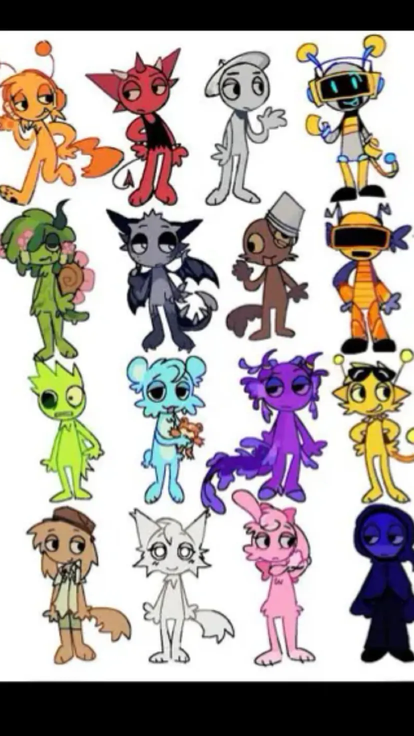 ai character: Sprunki school background