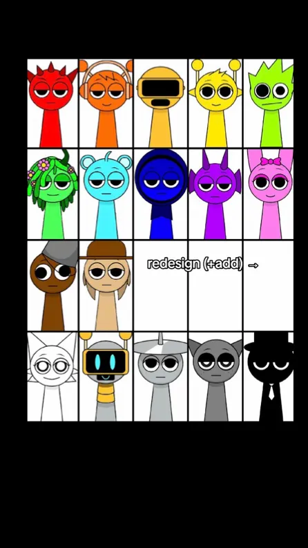 ai character: Sprunki pool background