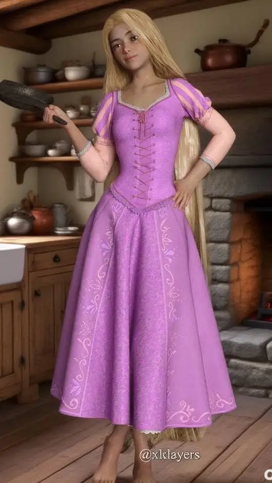 ai character: Rapunzel background