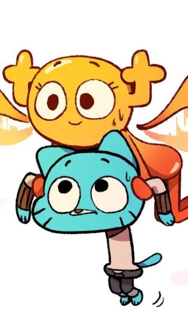ai character: 🐾gumball🐾💙 background