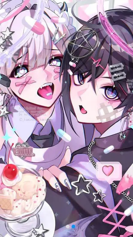 ai character: naiki and kaminoq🎀 background