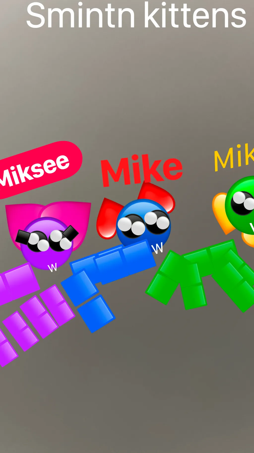 ai character: Smntn kittens background
