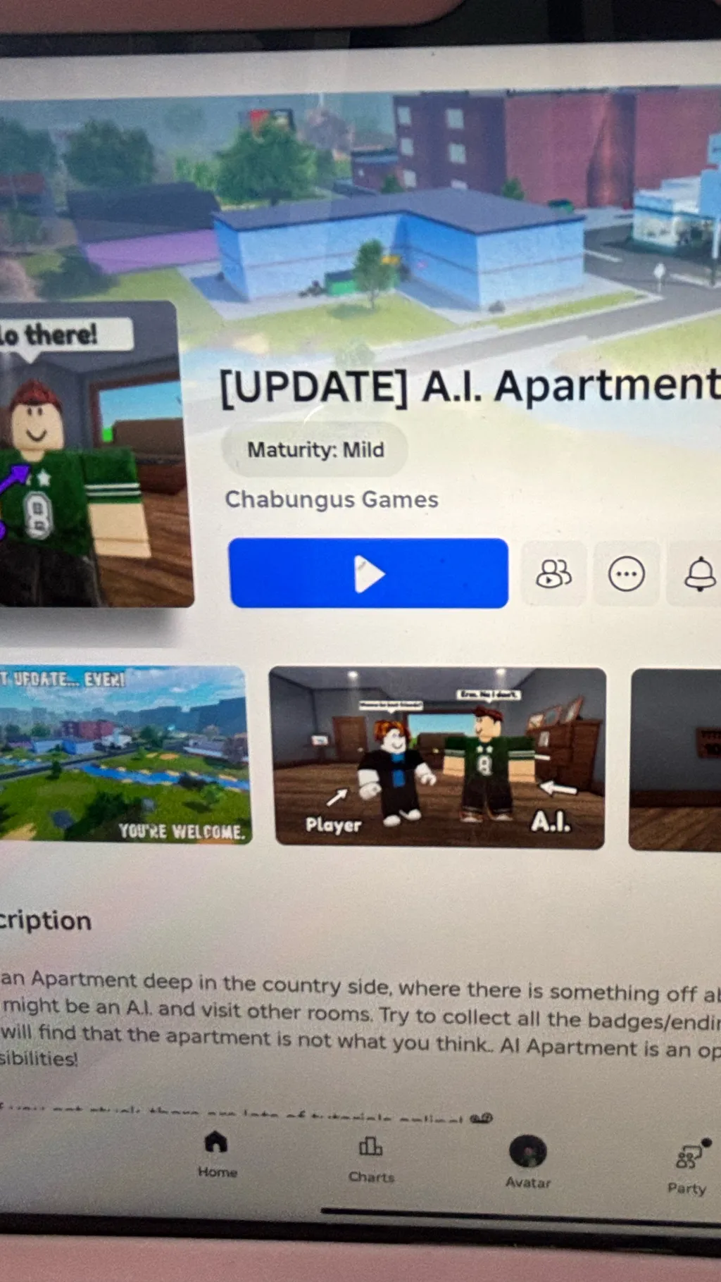ai character: A.I. Apartment￼ background