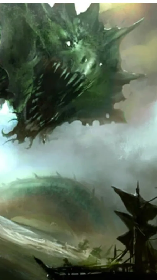 ai character: Sea serpent background