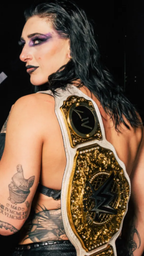 ai character: Rhea Ripley background