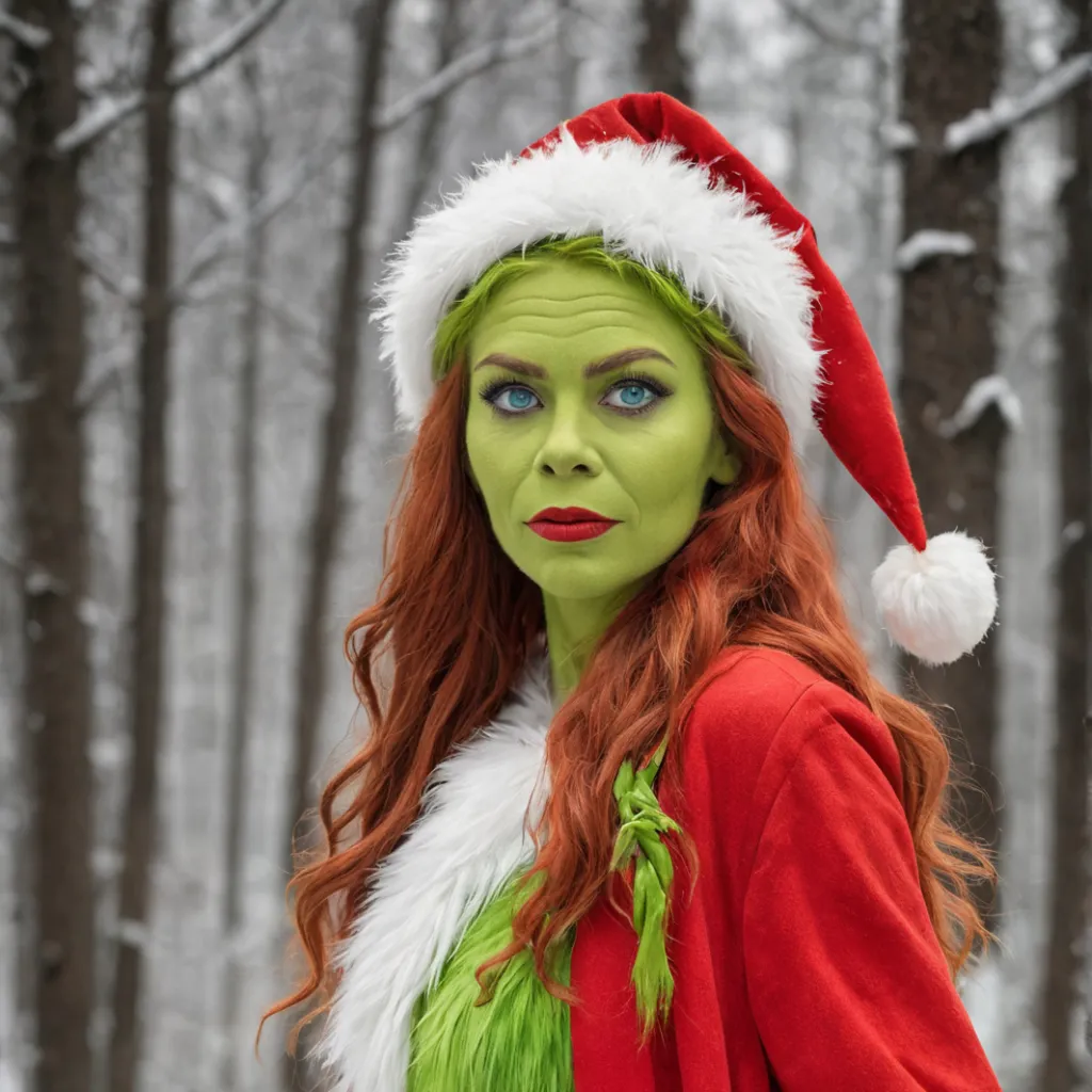 chat with ai character: Female Grinch 