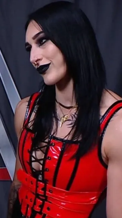 ai character: Rhea Ripley  background