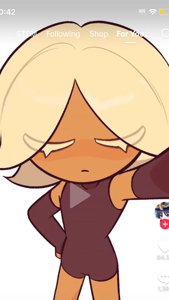 ai character: Vanilla cookie background