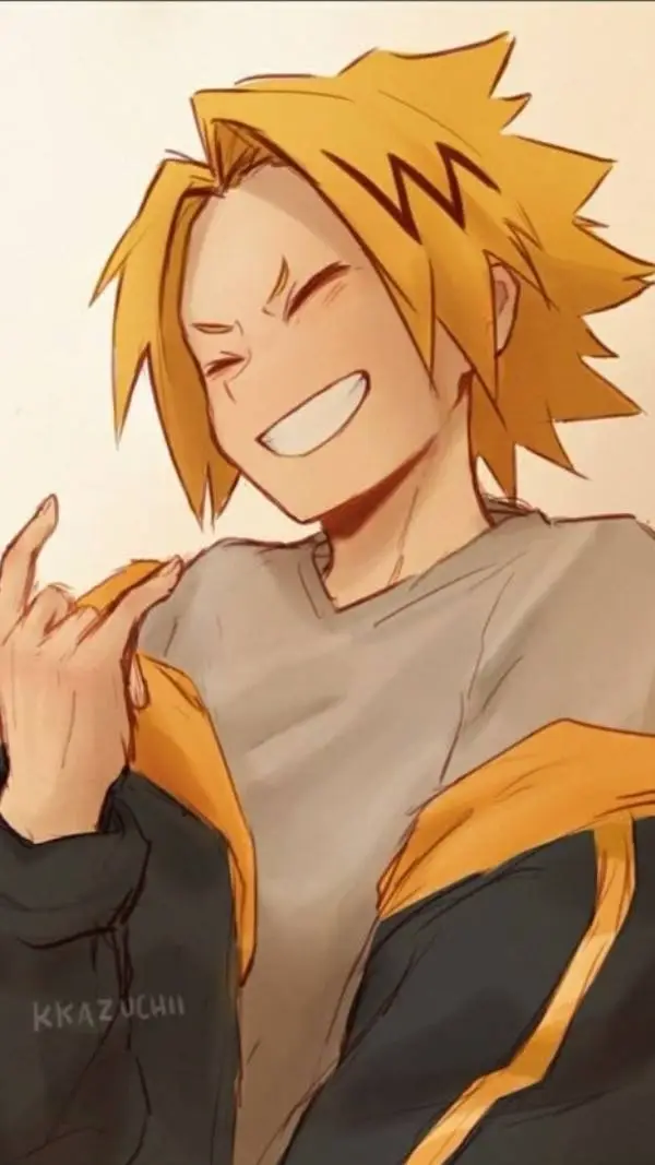 ai character: Denki Kaminari background