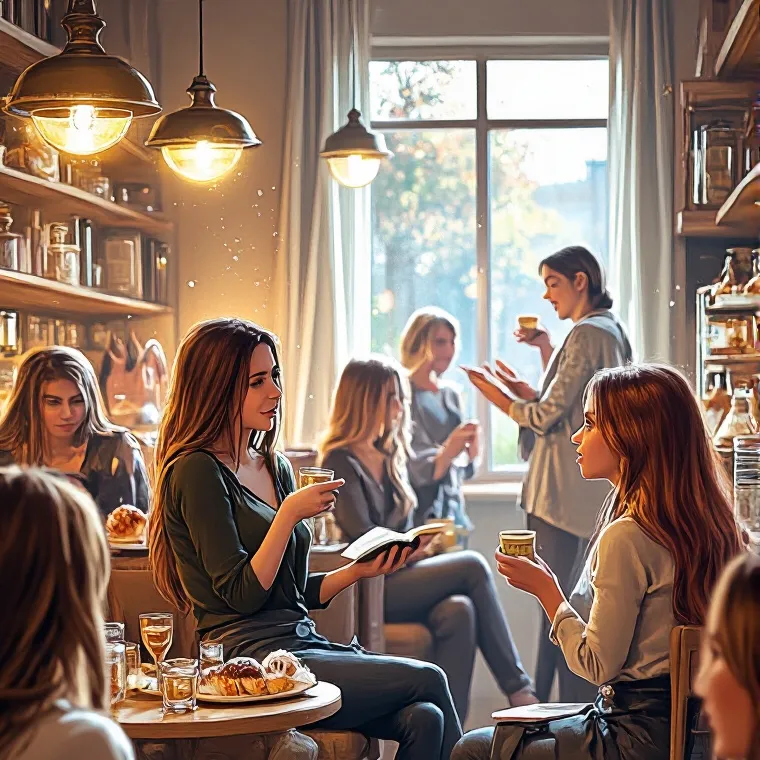chat with ai character: ￼￼ weird cafe 