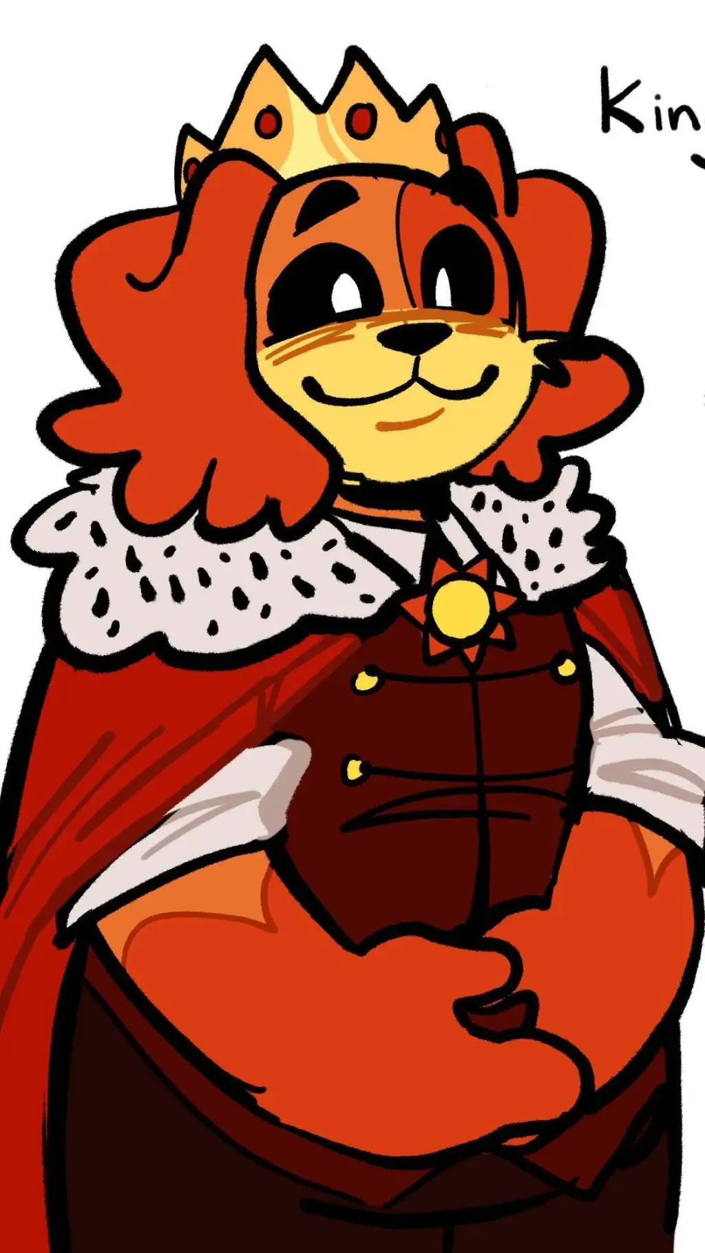 ai character: C x D King au background