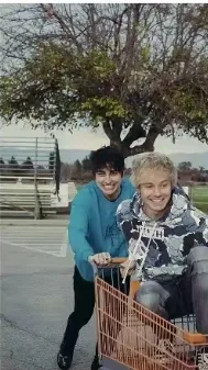 ai character: Sam and Colby  background