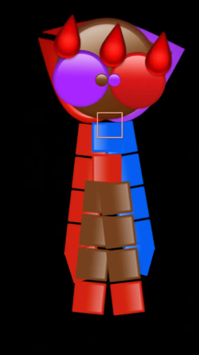 ai character: Gloomy/donut background