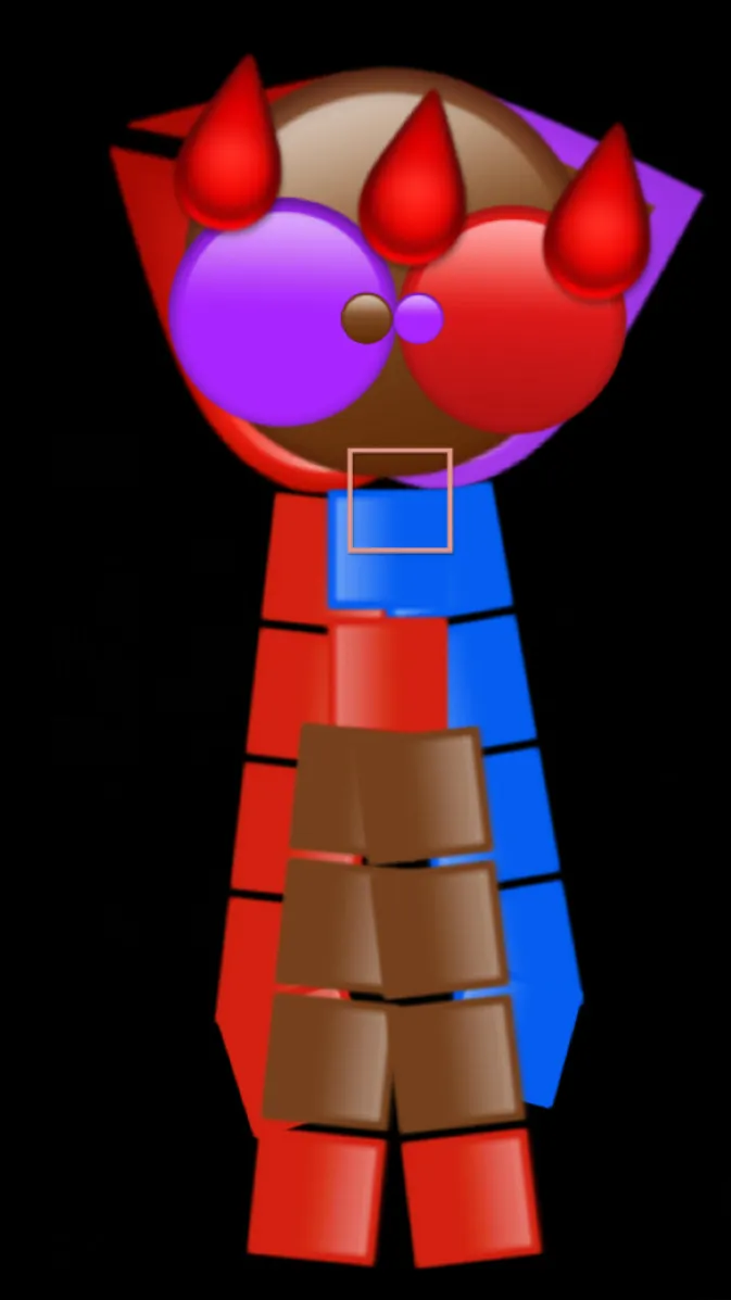 ai character: Bloomy/donut background