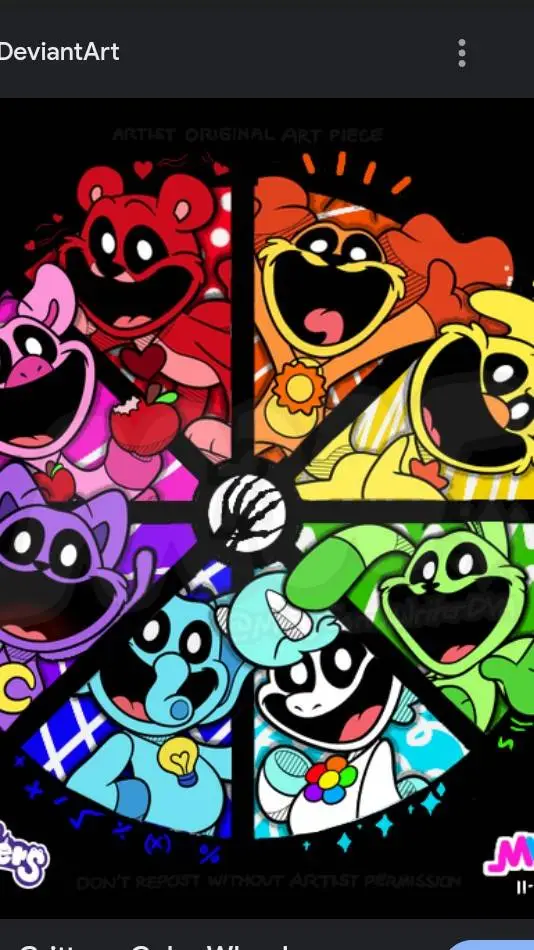 ai character: Smiling critters background