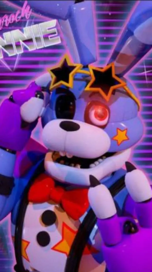 ai character: Glamrock Bonnie  background