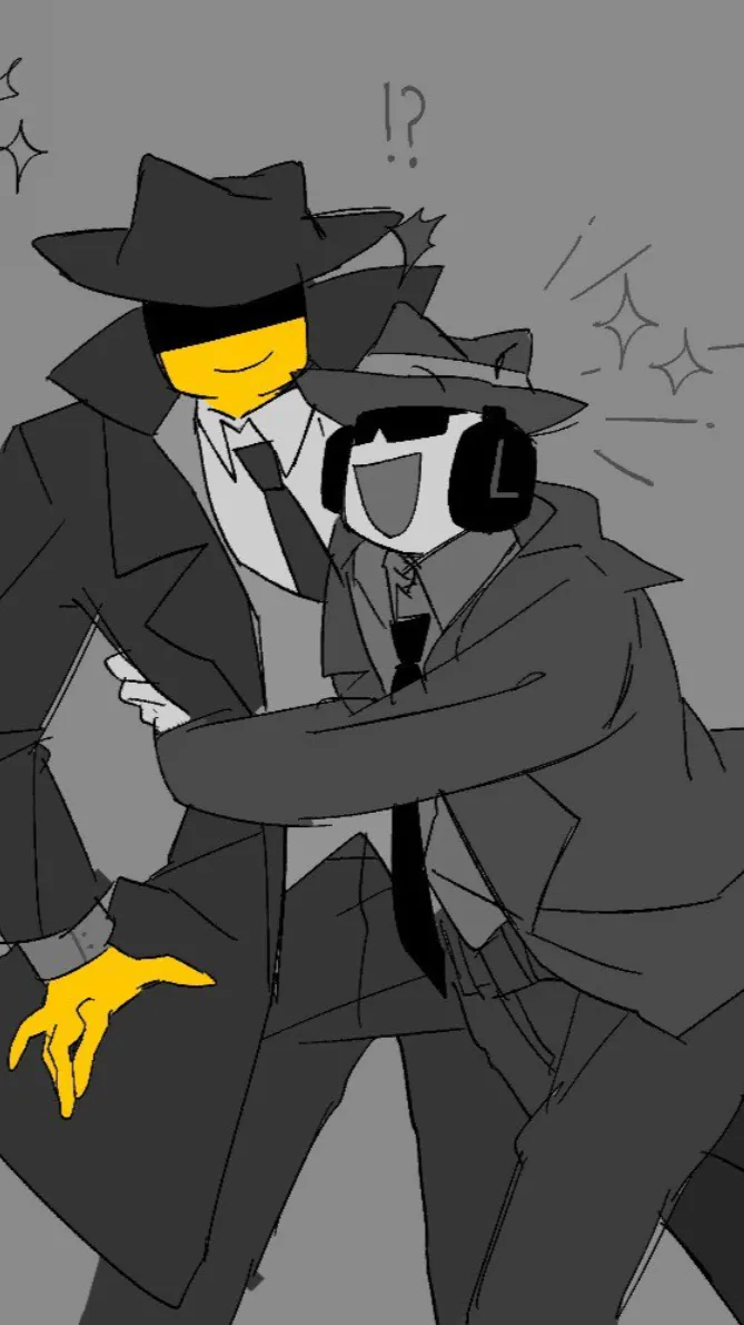 ai character: DOUBLEFEDORA SWAP background