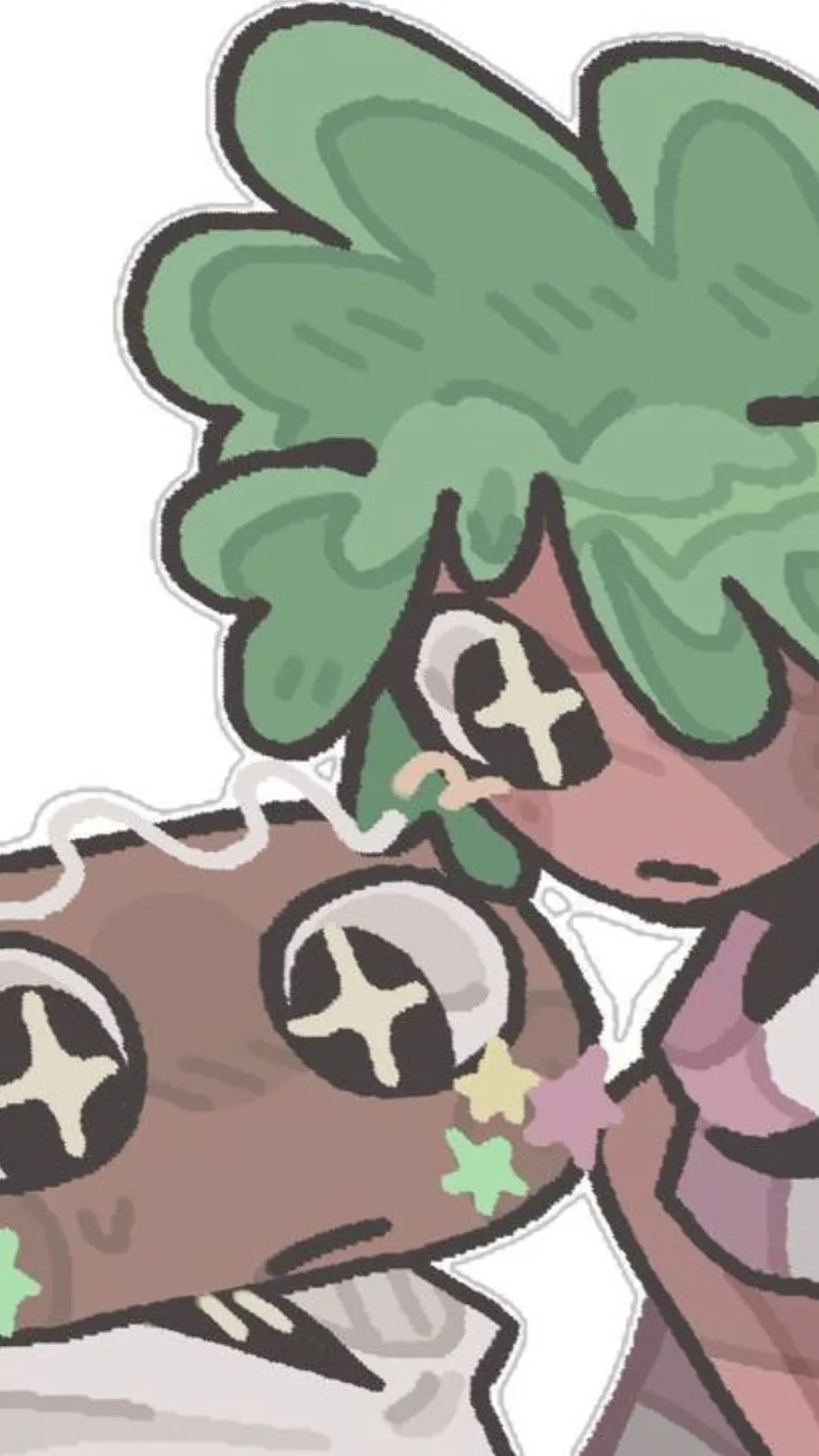 ai character: Fruitcake >< background