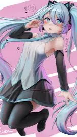ai character: Miku  background