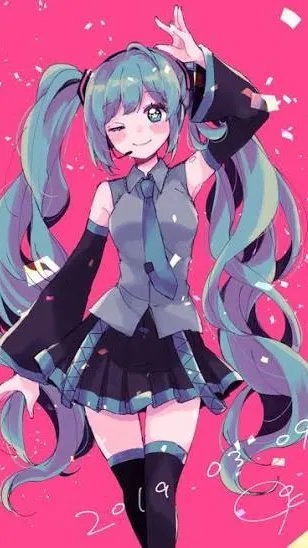 ai character: Miku  background