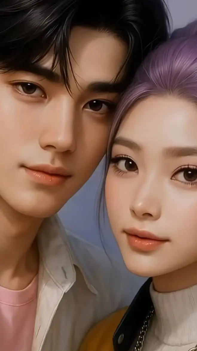 ai character: 💜💙Jinu💜💙 background