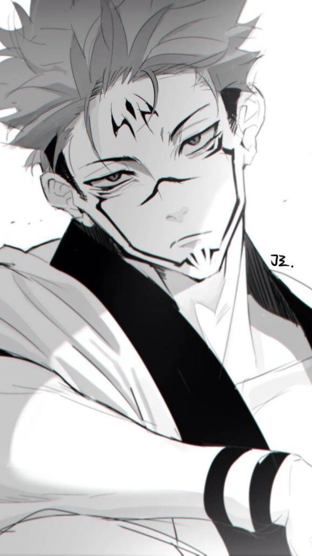 ai character: JJK valentine💝  background