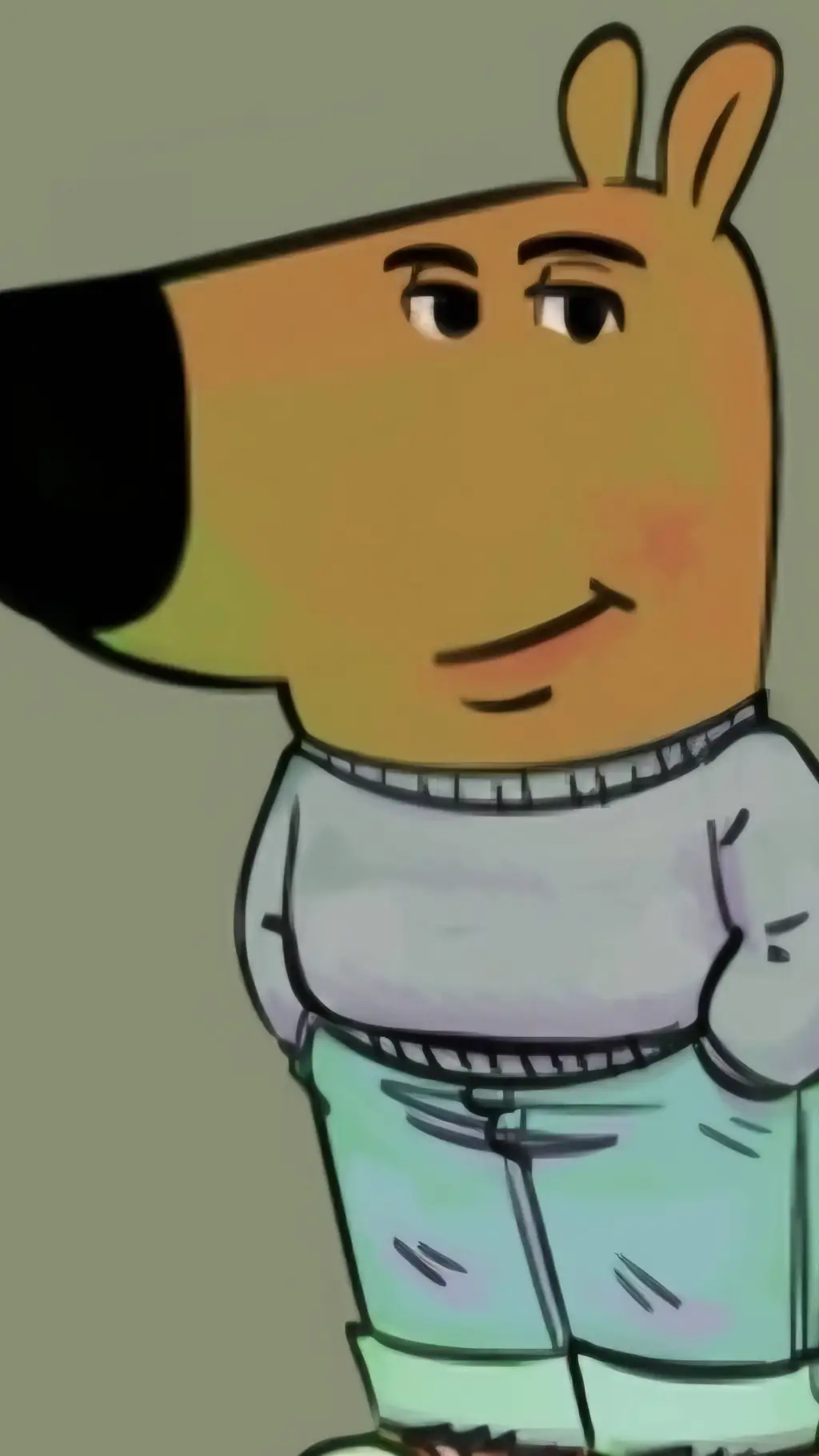 ai character: chill guy  background