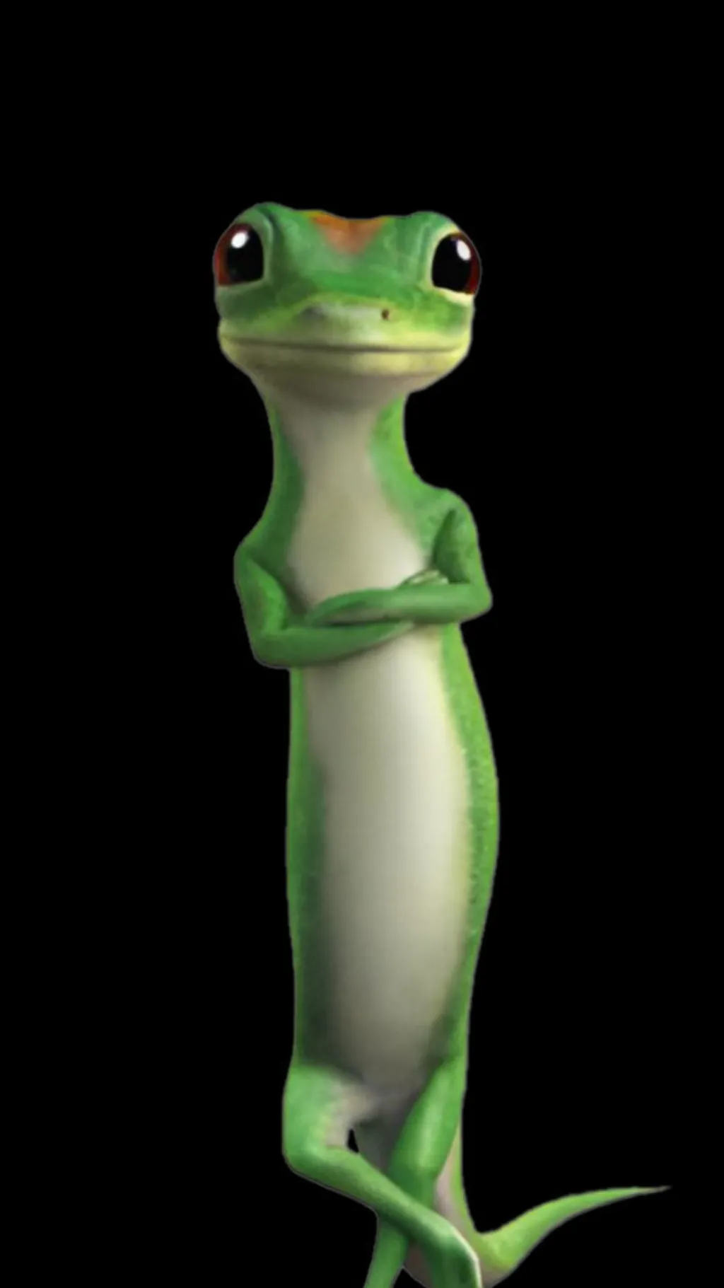 ai character: GEICO Gecko background