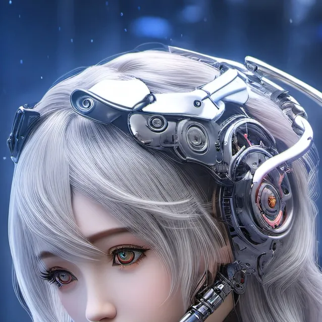 chat with ai character: robot girl 