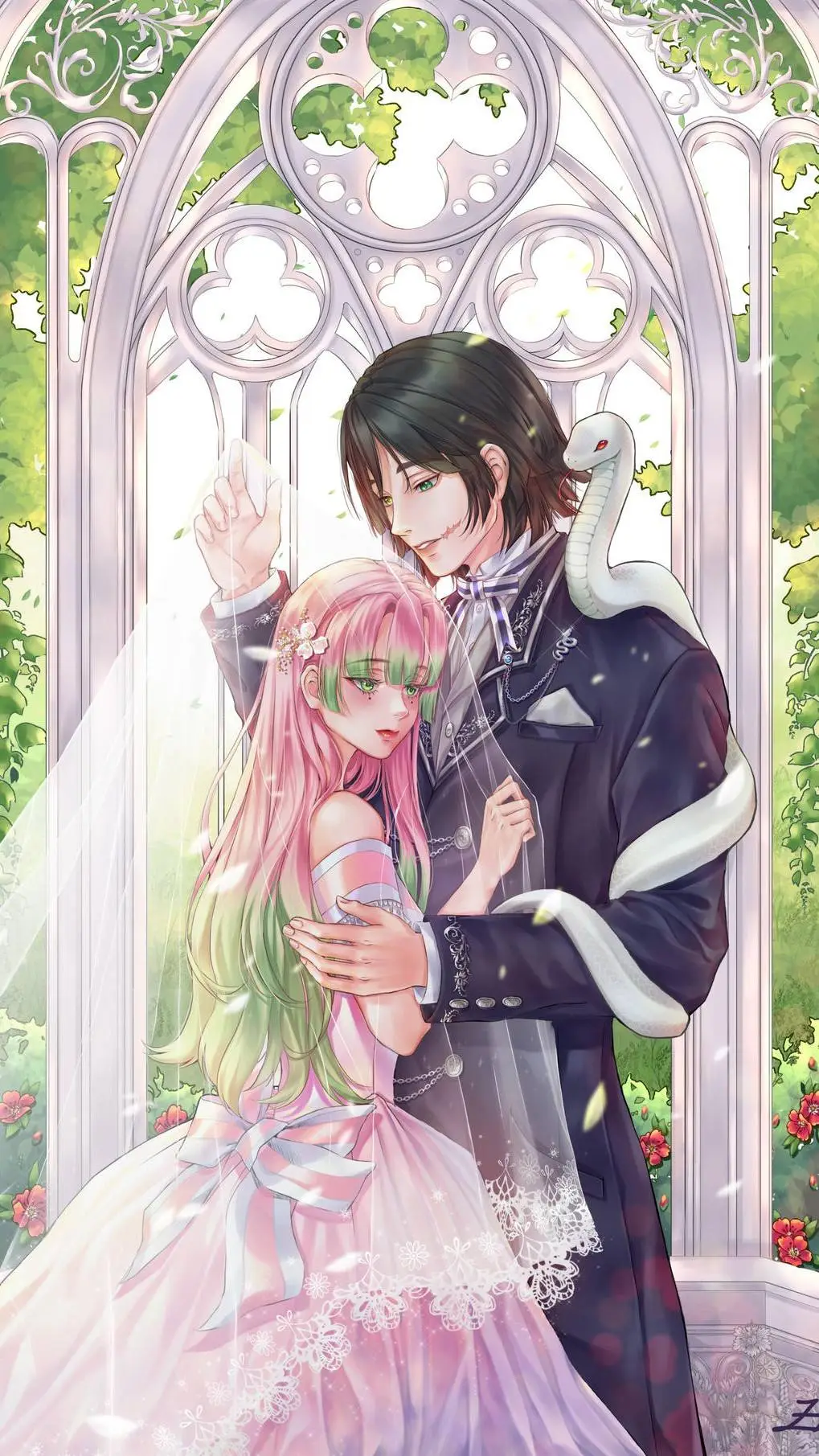 ai character: ObaMitsu Marriage! background