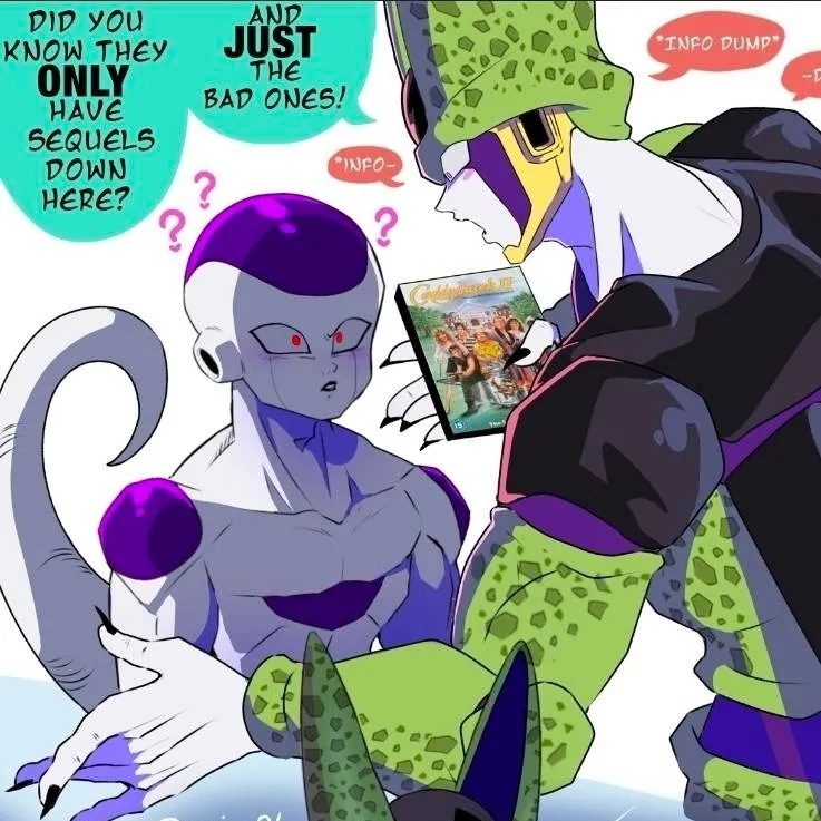 chat with ai character: 🤍💜Frieza x Cell💚