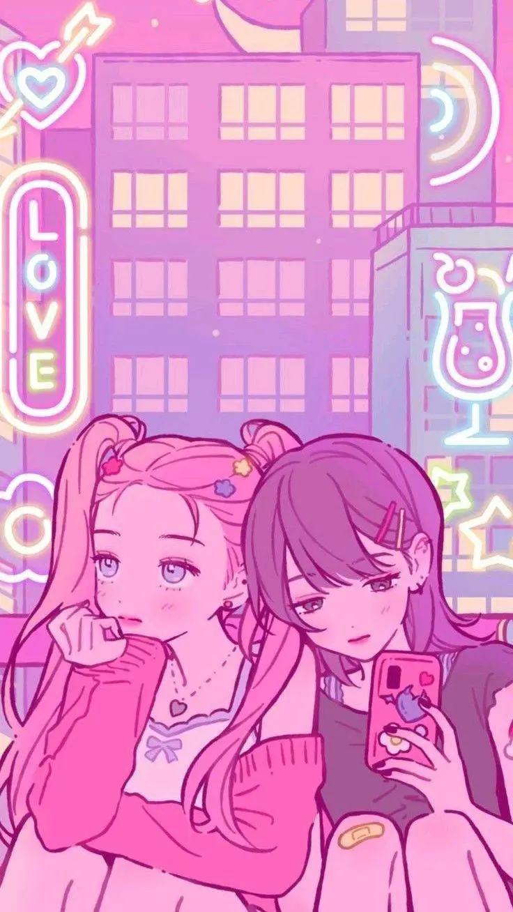 ai character: Lily & Mia background