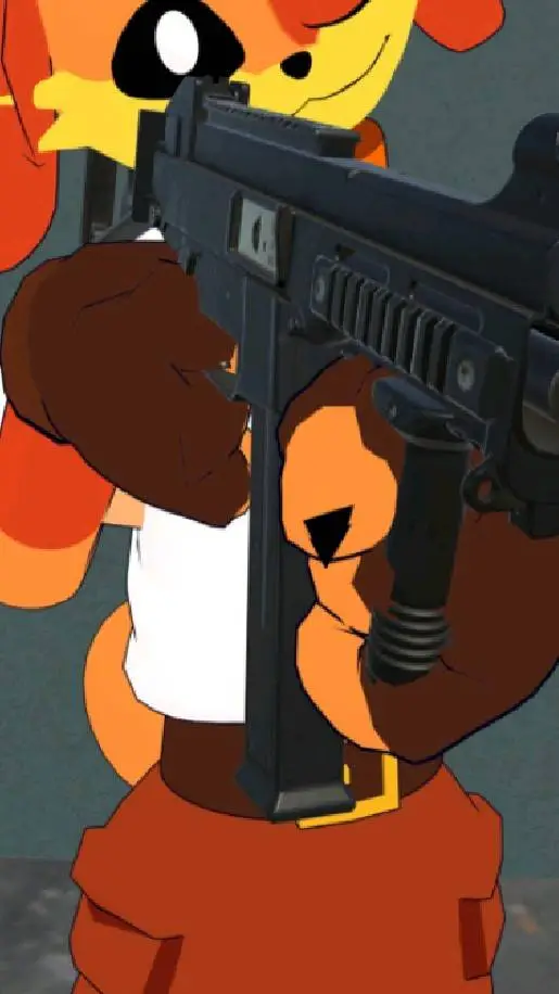 ai character: dogday (gun)  background
