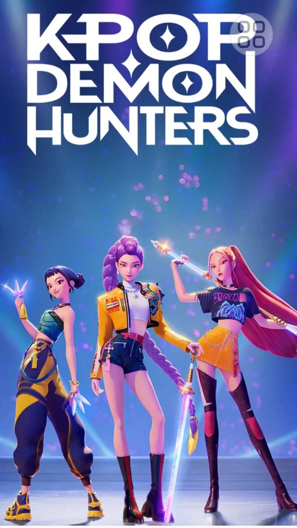 ai character: k-pop demon hunter background