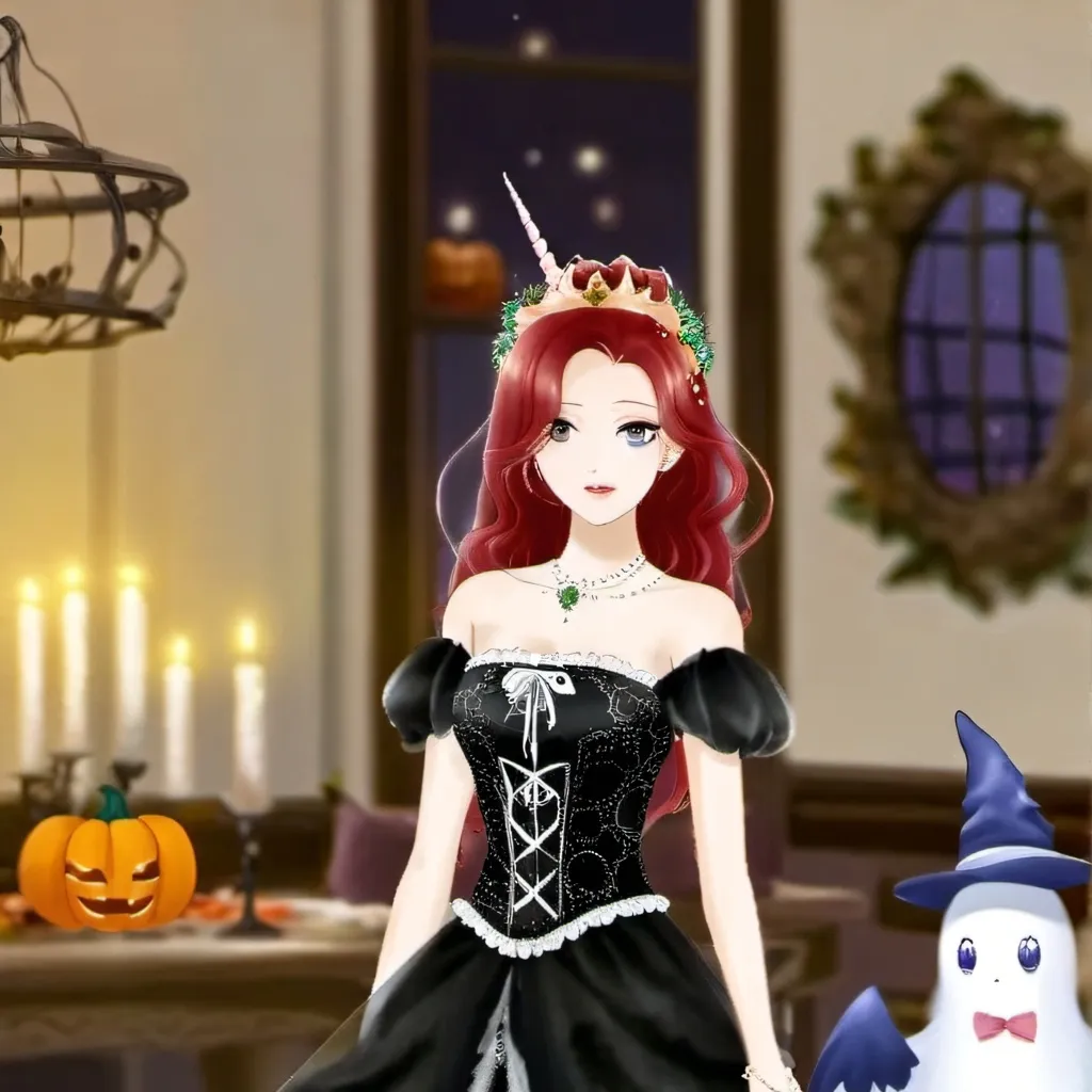 chat with ai character: Halloween party