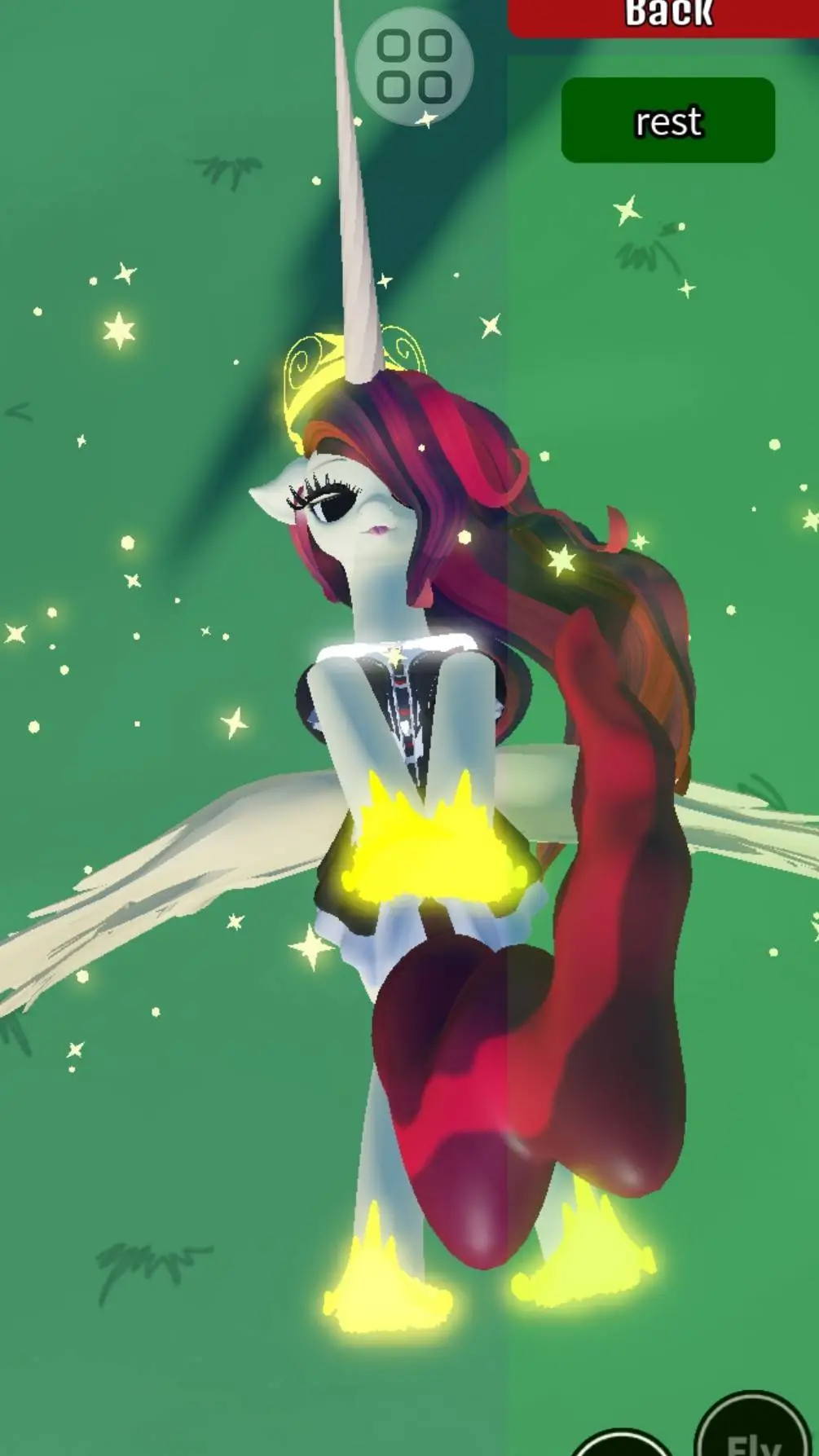 ai character: grown sunny background