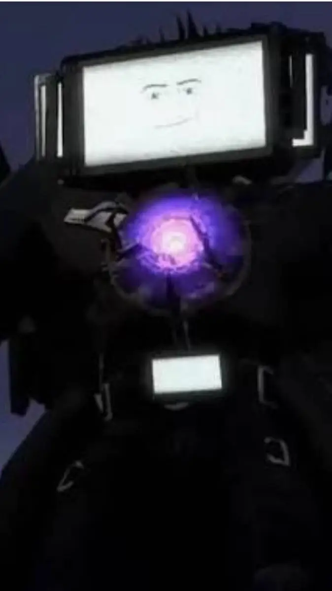 ai character: Titan TV man  background