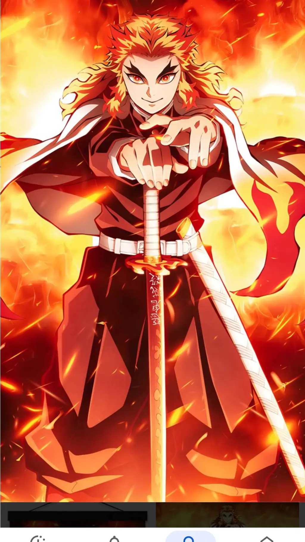 ai character: Kyōjurō Rengoku background