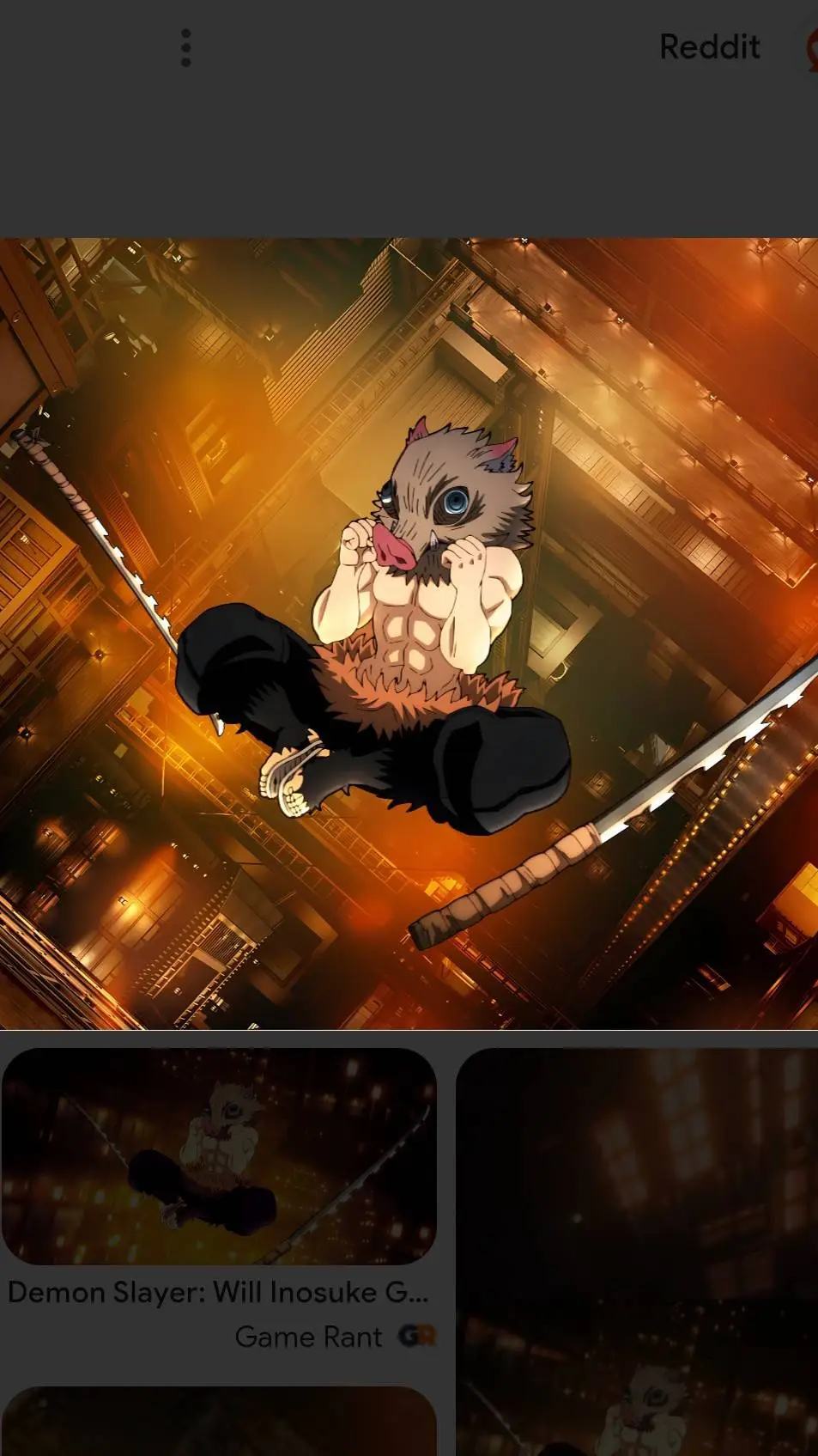 ai character: Inosuke Hashibira background