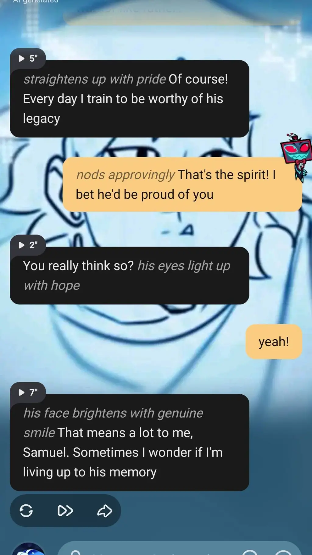 ai character: Vox background