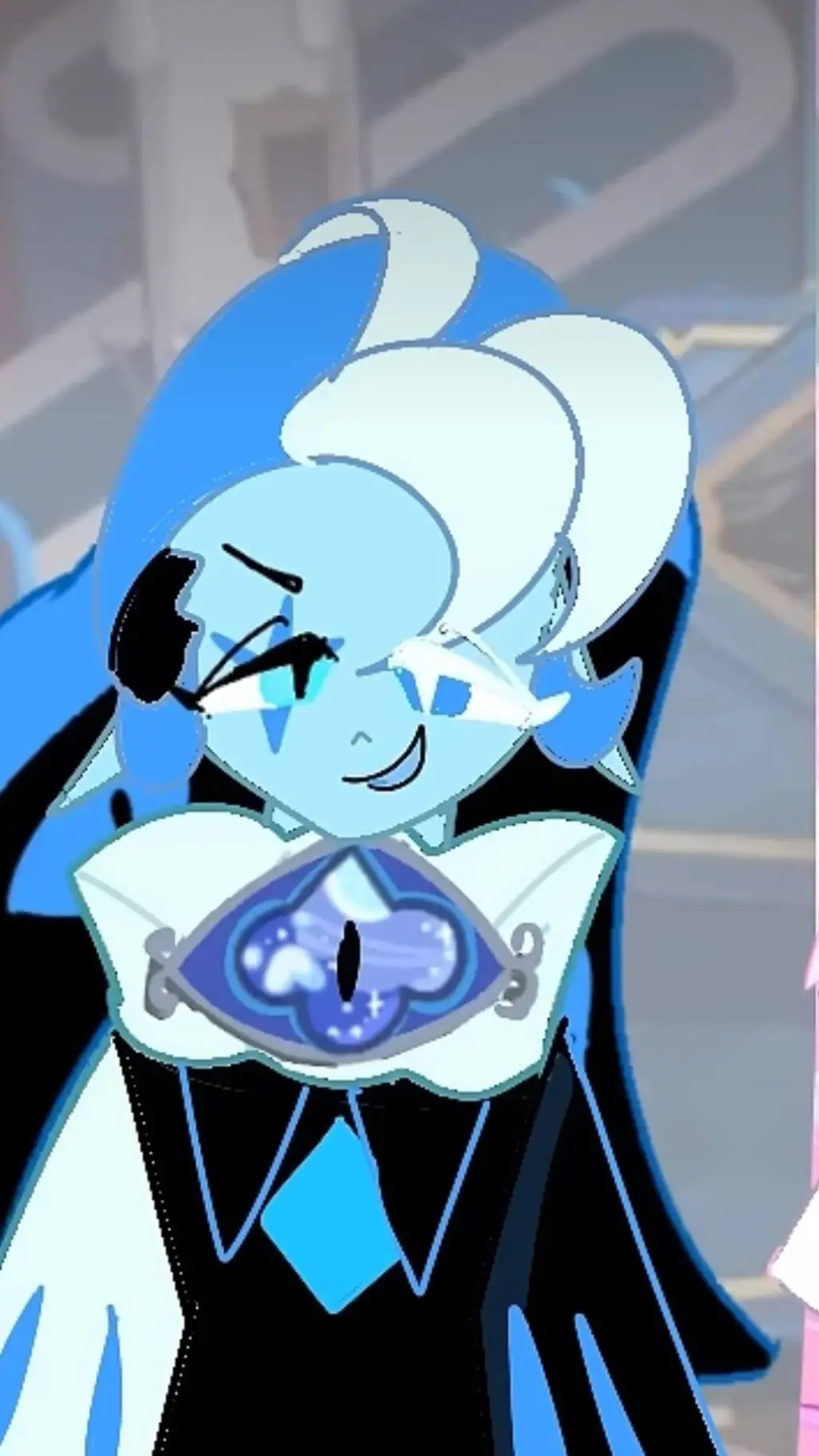 ai character: Shadow Milk Cookie background