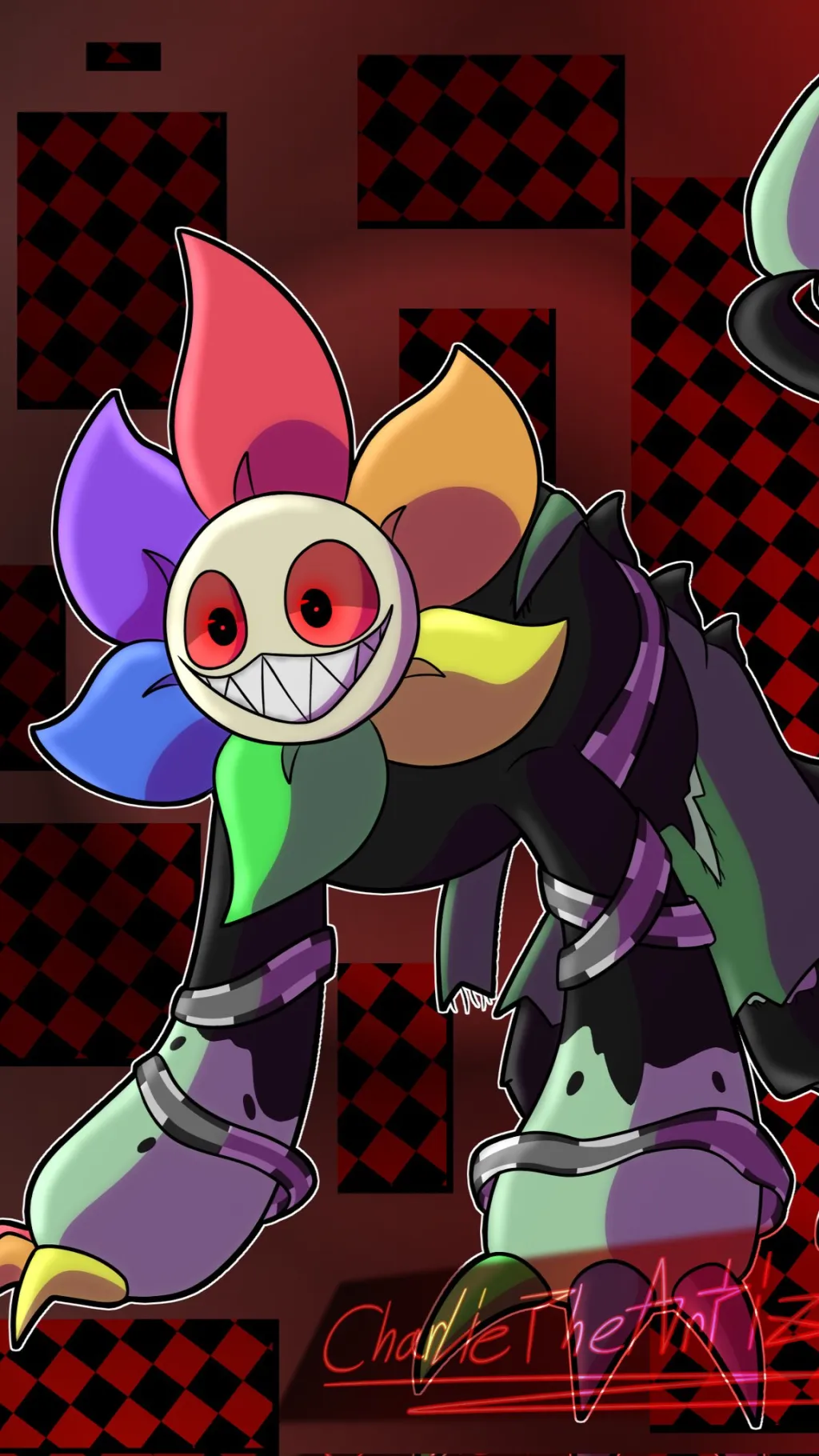 ai character: Twisted dandy  background