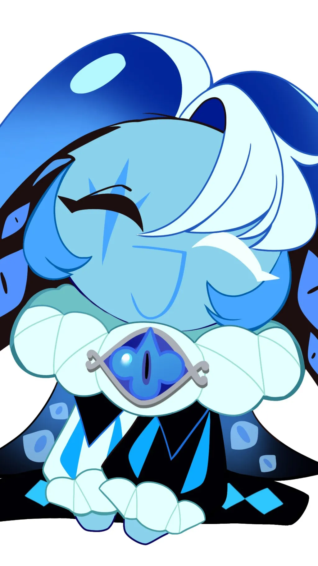 ai character: Shadow milk cookie background