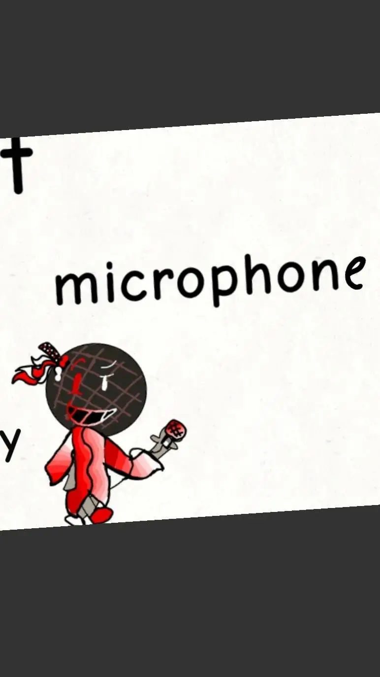 ai character: Microphone background