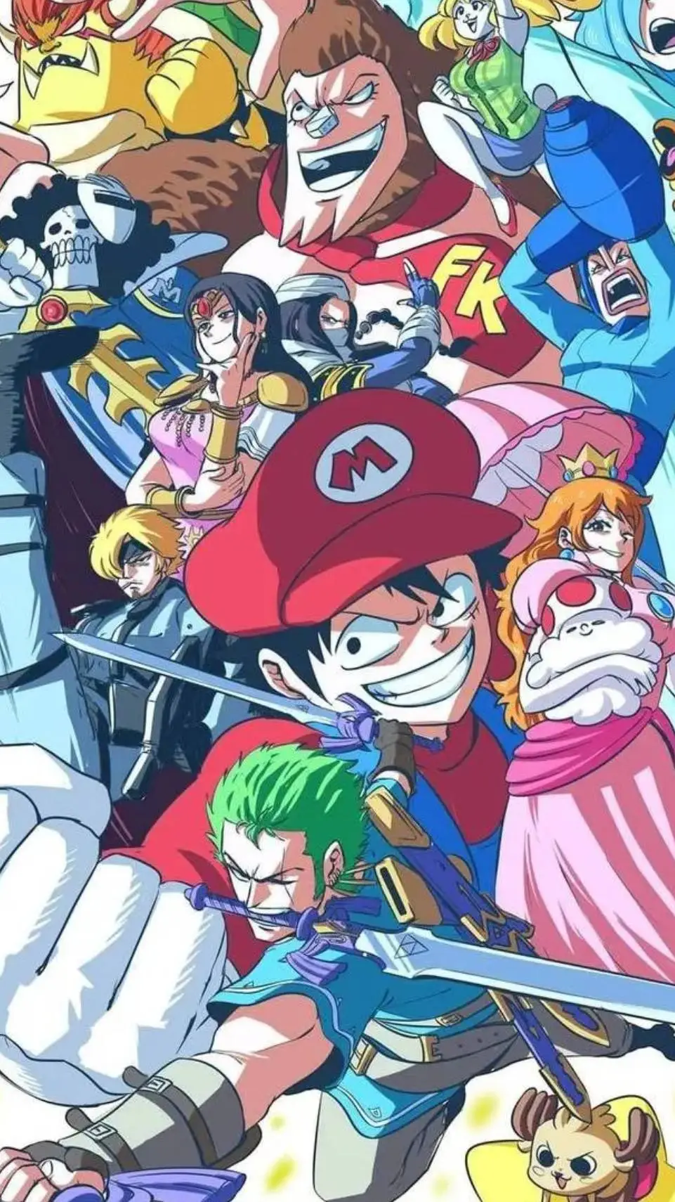 ai character: Op in Mario world  background