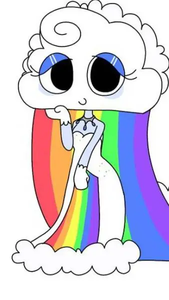 ai character: ★cloudy★ background