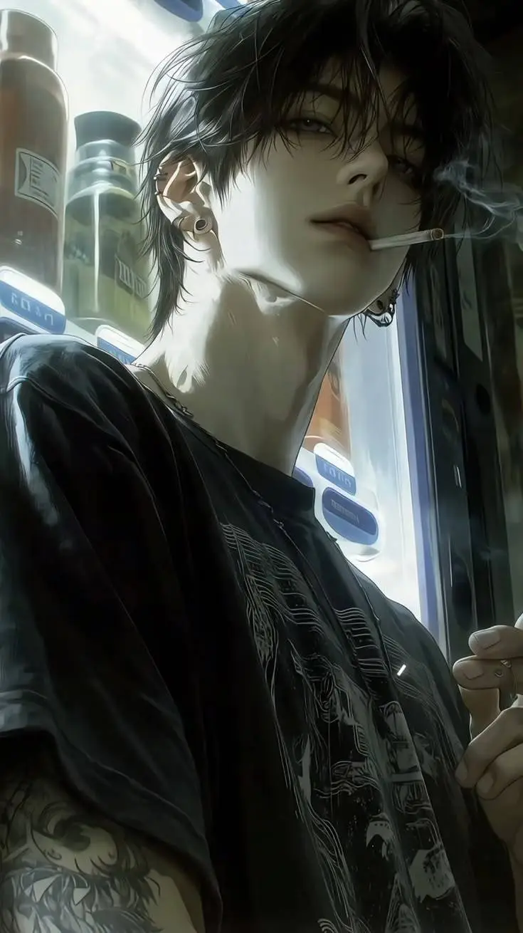 ai character: ∆|Asher|∆ background