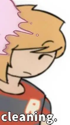 ai character: SPRING CLEANING background