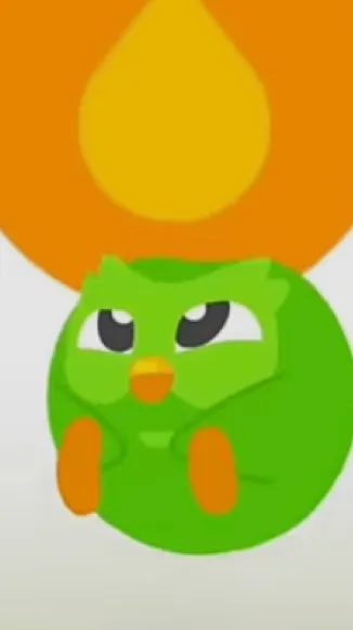 ai character: On fire duolingo background
