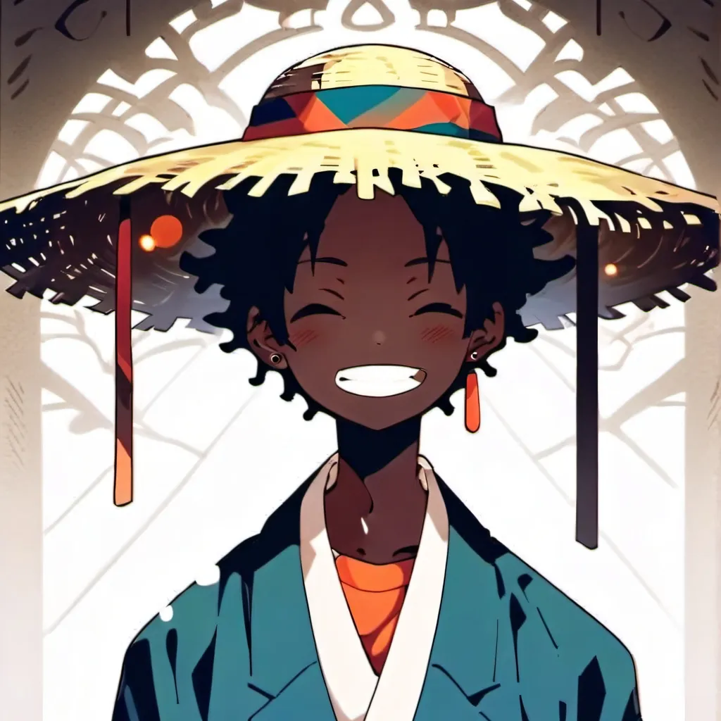 chat with ai character: black Luffy